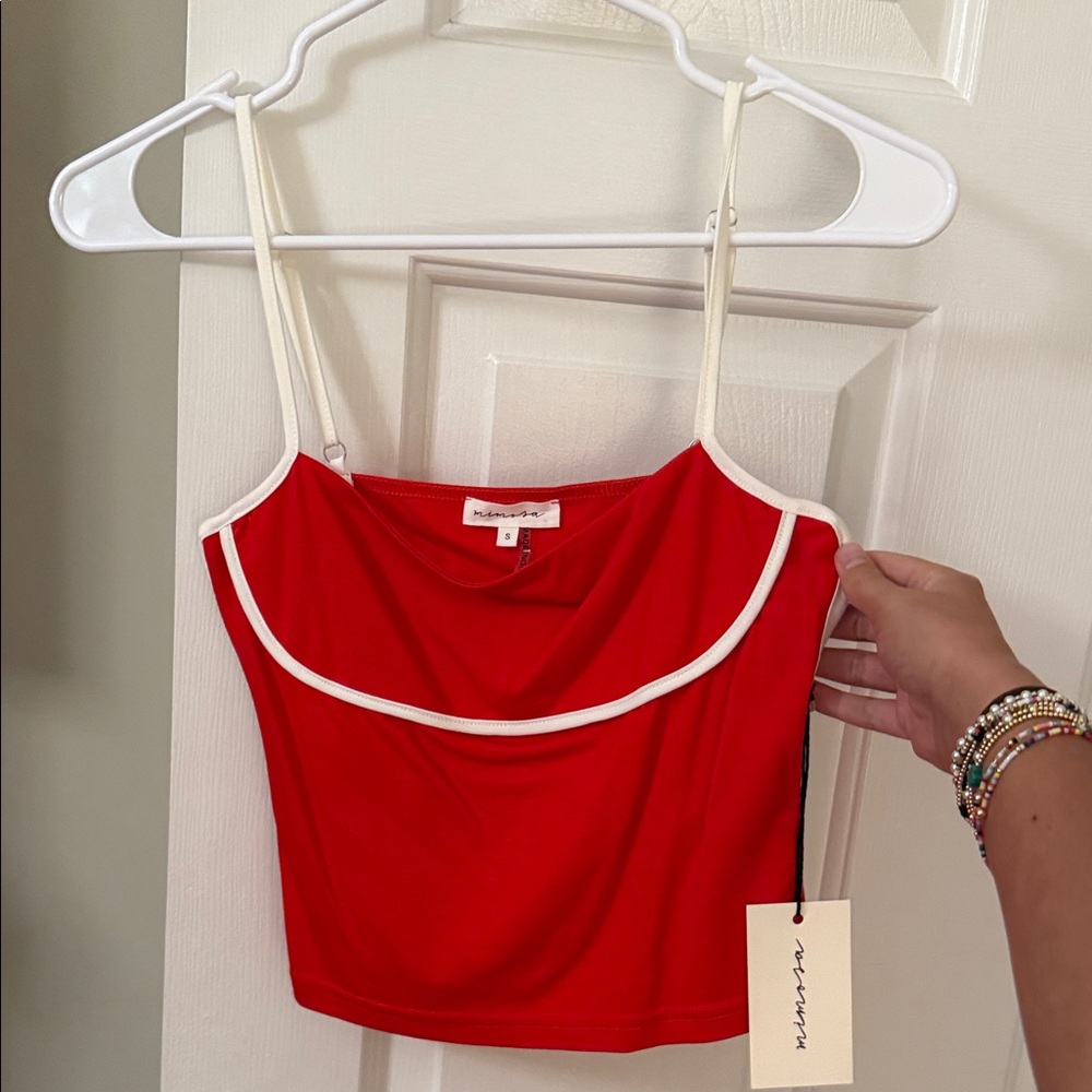 Red Spaghetti Strap Top
